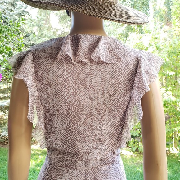 Banana Republic, Boho tan coloured maxi dress - Picture 9 of 15